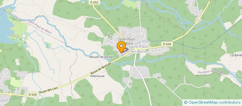 localisation de l'entreprise ACEZAT 2  SAINT-PAUL-EN-BORN