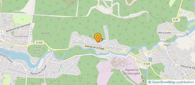 localisation de l'entreprise ACEZAT  MIMIZAN