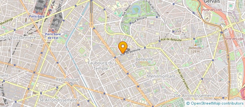 localisation de l'entreprise ACF  PARIS