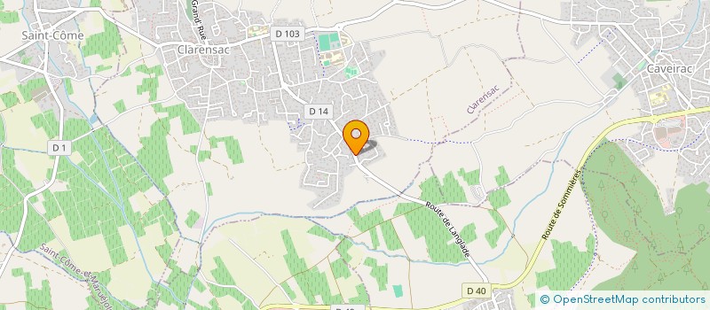 localisation de l'entreprise ACF  CLARENSAC