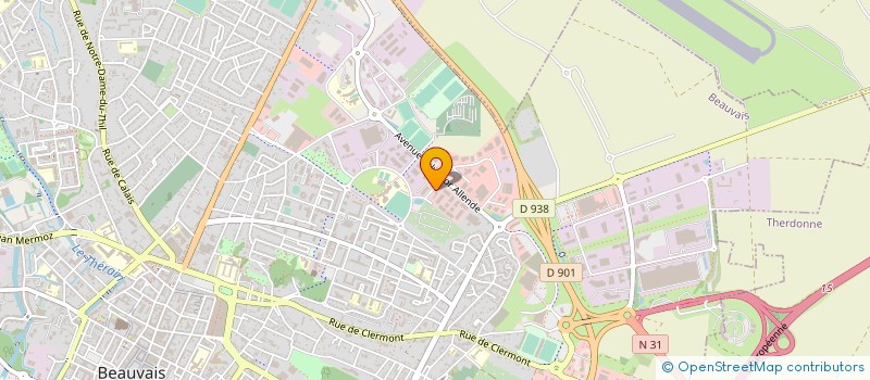 localisation de l'entreprise ACF à BEAUVAIS