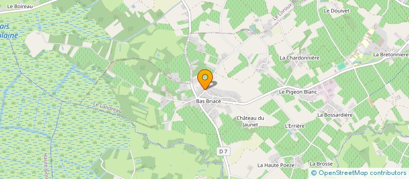 localisation de l'entreprise ACF  LE LANDREAU