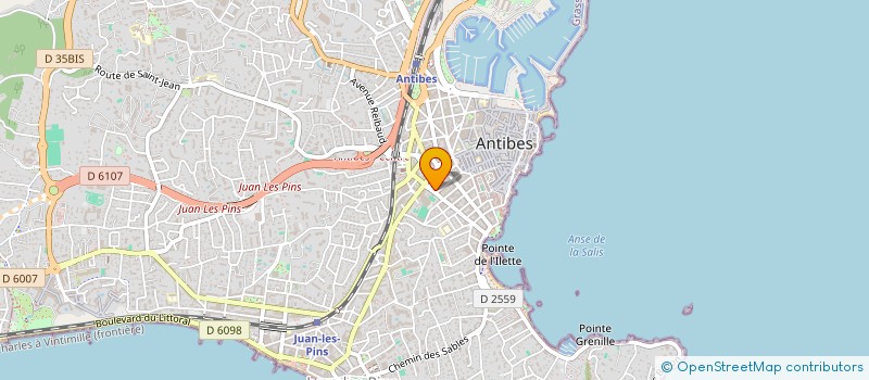 localisation de l'entreprise ACF à ANTIBES