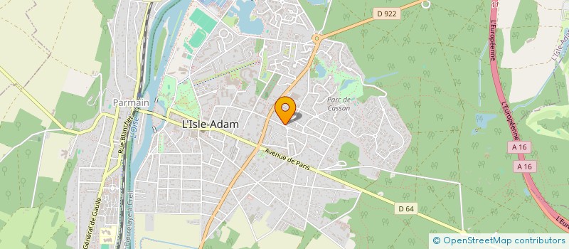 localisation de l'entreprise ACF  L'ISLE-ADAM