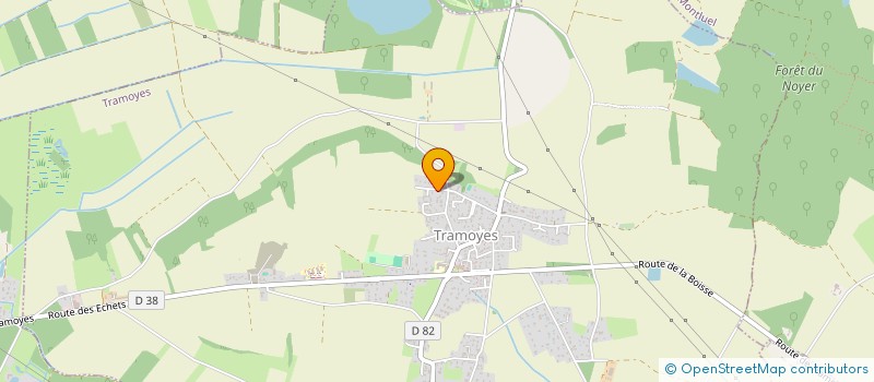 localisation de l'entreprise ACF  TRAMOYES