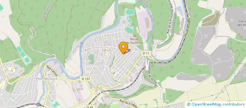 localisation de l'entreprise ACF  JUF