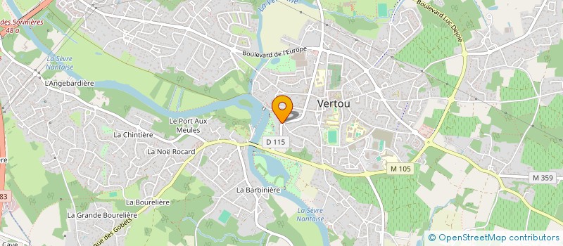 localisation de l'entreprise ACF (ATANTIQUE CONSEIL ET FINANCE) à VERTOU