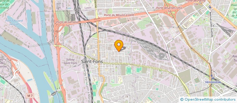 localisation de l'entreprise ACF BATIMENT  SAINT-FONS