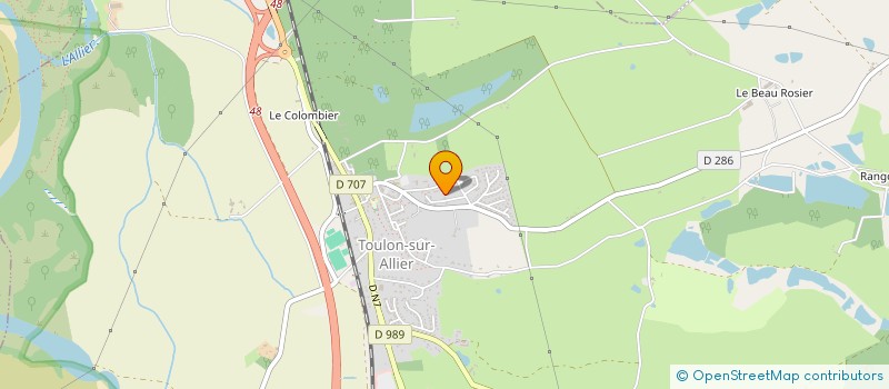 localisation de l'entreprise ACF BATIMENT  TOULON SUR ALLIER