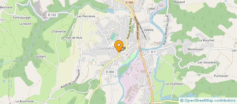 localisation de l'entreprise ACF CABINET CHASSAGNE à COURPIERE