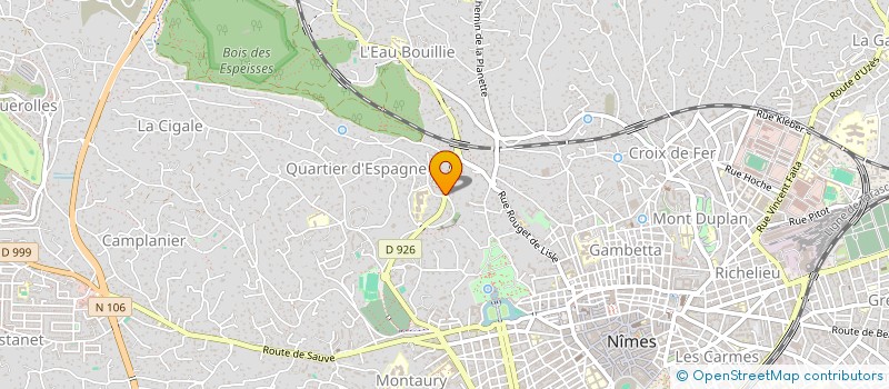 localisation de l'entreprise ACF COIFFURE  NIMES