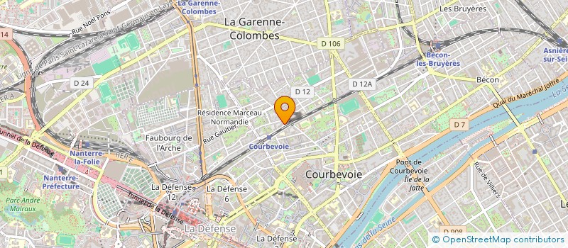 localisation de l'entreprise ACF CONSULTING SERVICES à COURBEVOIE