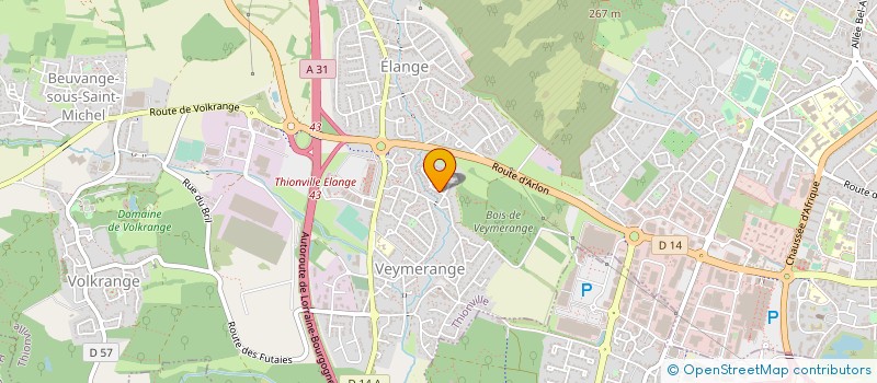 localisation de l'entreprise ACF CONTROLE FORMATION à THIONVILLE