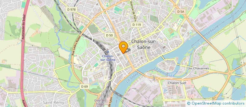 localisation de l'entreprise ACF DISTRIBUTION  CHALON-SUR-SAONE