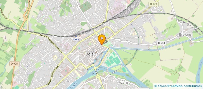 localisation de l'entreprise ACF DOLE SARL à DOLE