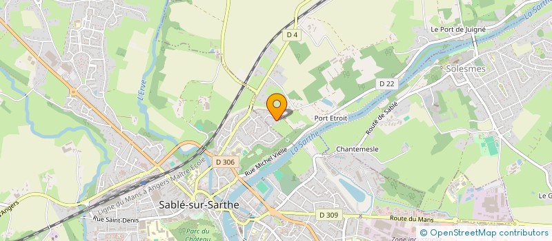 localisation de l'entreprise ACF FORMATION  SAINT-DENIS-DU-MAINE