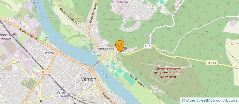 localisation de l'entreprise ACF HABITAT à VERNON