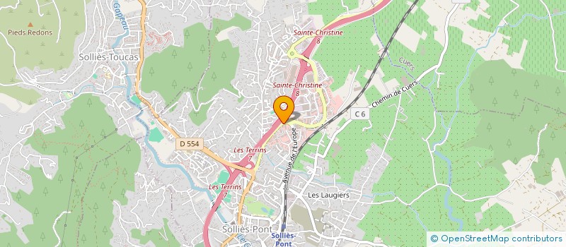 localisation de l'entreprise ACF IMMO  SOLLIES-PONT