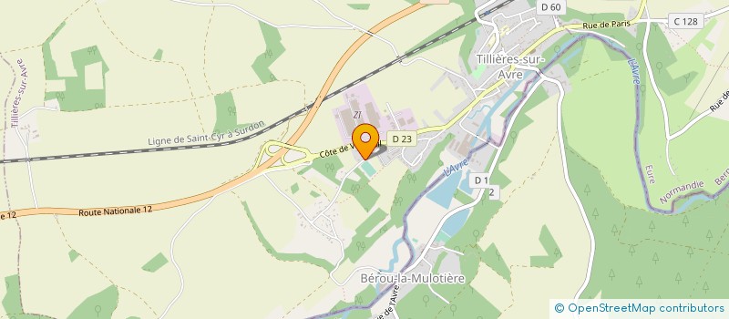 localisation de l'entreprise ACF IRAE  TILLIERES-SUR-AVRE