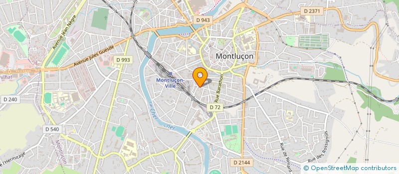 localisation de l'entreprise ACF MONTLUCON COMPTAPLUS à MONTLUCON
