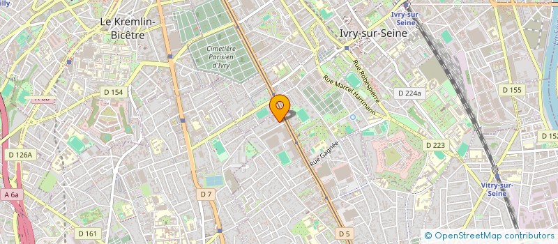 localisation de l'entreprise ACF PARIS  VITRY-SUR-SEINE