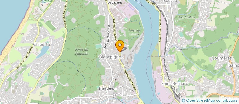 localisation de l'entreprise ACF PAYS BASQUE  ANGLET