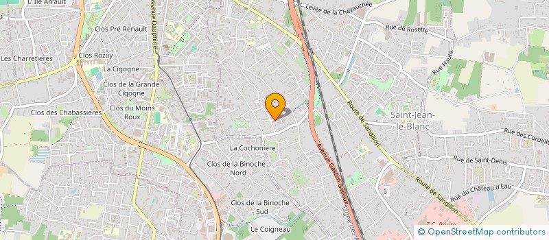 localisation de l'entreprise ACF PRESSOIR VERT à SAINT-JEAN-LE-BLANC