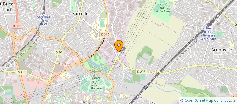 localisation de l'entreprise ACF PRESTIGE à SARCELLES