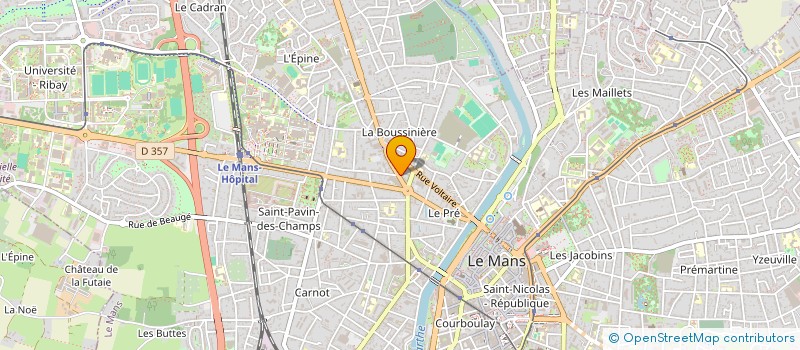 localisation de l'entreprise ACF THOGUIMAX à LE MANS