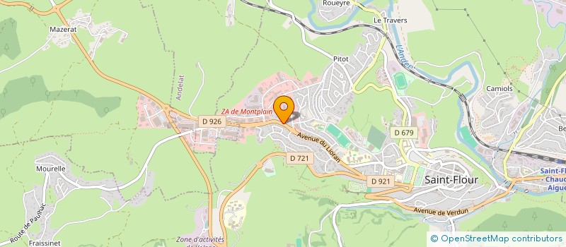 localisation de l'entreprise ACF VICHY CABINET PASCAL EYZAT  BELLERIVE-SUR-ALLIER