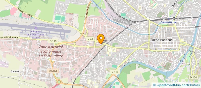 localisation de l'entreprise ACF VINS ET SPIRITUEUX à CARCASSONNE