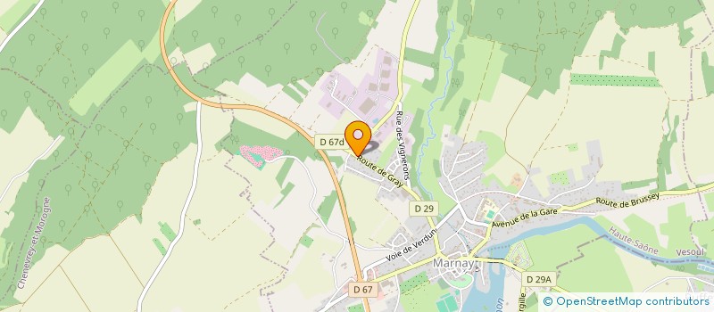 localisation de l'entreprise ACFAS  MARNAY