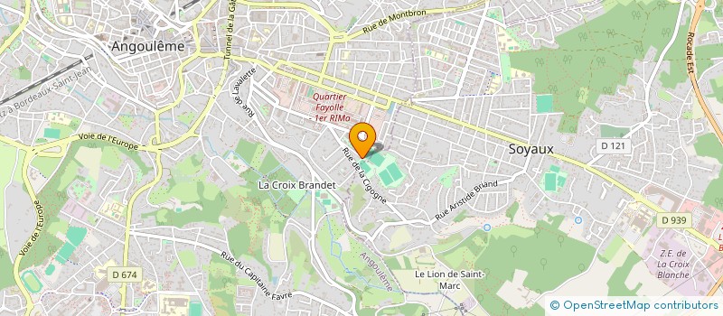 localisation de l'entreprise ACFC PRO à ANGOULEME