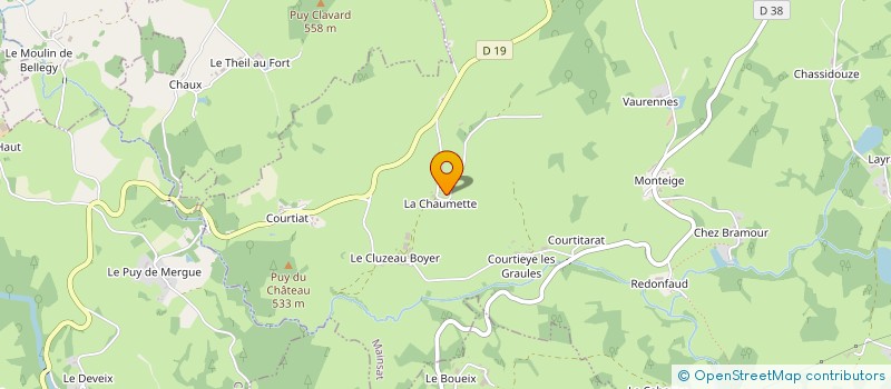 localisation de l'entreprise ACFI à DONTREIX