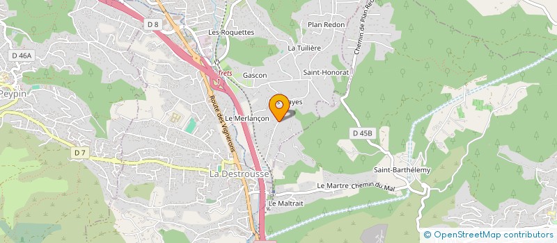 localisation de l'entreprise ACFIP  LA BOUILLADISSE