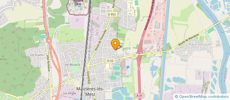 localisation de l'entreprise ACFL IMMO  MAIZIERES-LES-METZ