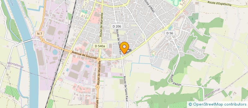 localisation de l'entreprise ACFM à MONTELIMAR