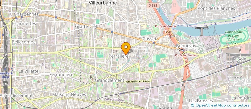 localisation de l'entreprise ACFOR  VILLEURBANNE