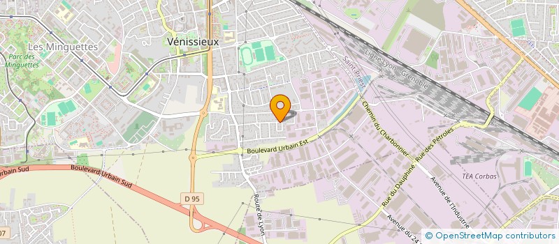 localisation de l'entreprise ACFOR ASSOCIATION  VENISSIEUX