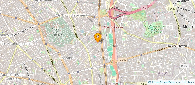 localisation de l'entreprise ACFPC  PARIS