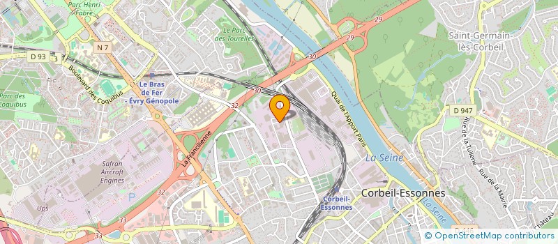 localisation de l'entreprise ACFS AUTO  CORBEIL-ESSONNES
