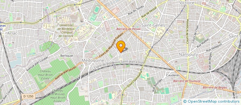 localisation de l'entreprise ACG 38  TALENCE