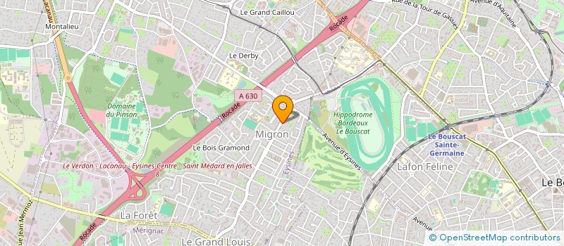 localisation de l'entreprise ACG à EYSINES