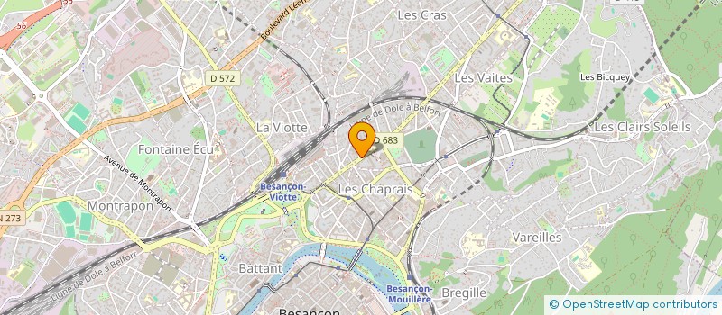 localisation de l'entreprise ACG à BESANCON