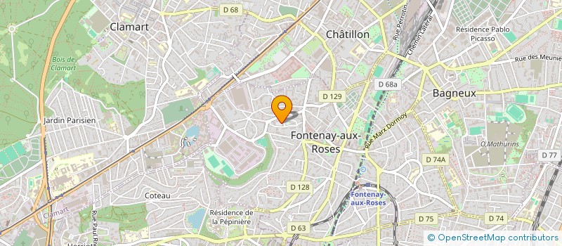 localisation de l'entreprise ACG à FONTENAY-AUX-ROSES