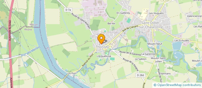 localisation de l'entreprise ACG  THOISSEY