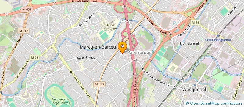 localisation de l'entreprise ACG à MARCQ-EN-BARŒUL