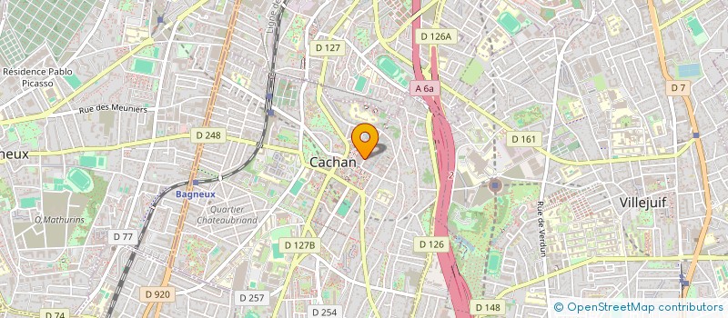 localisation de l'entreprise ACG à CACHAN
