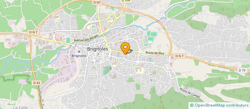 localisation de l'entreprise ACG  BRIGNOLES