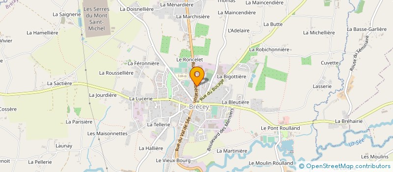 localisation de l'entreprise ACG CONSTRUCTIONS à BRECEY